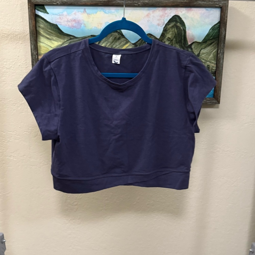 Old Navy Women's Navy Crop Top